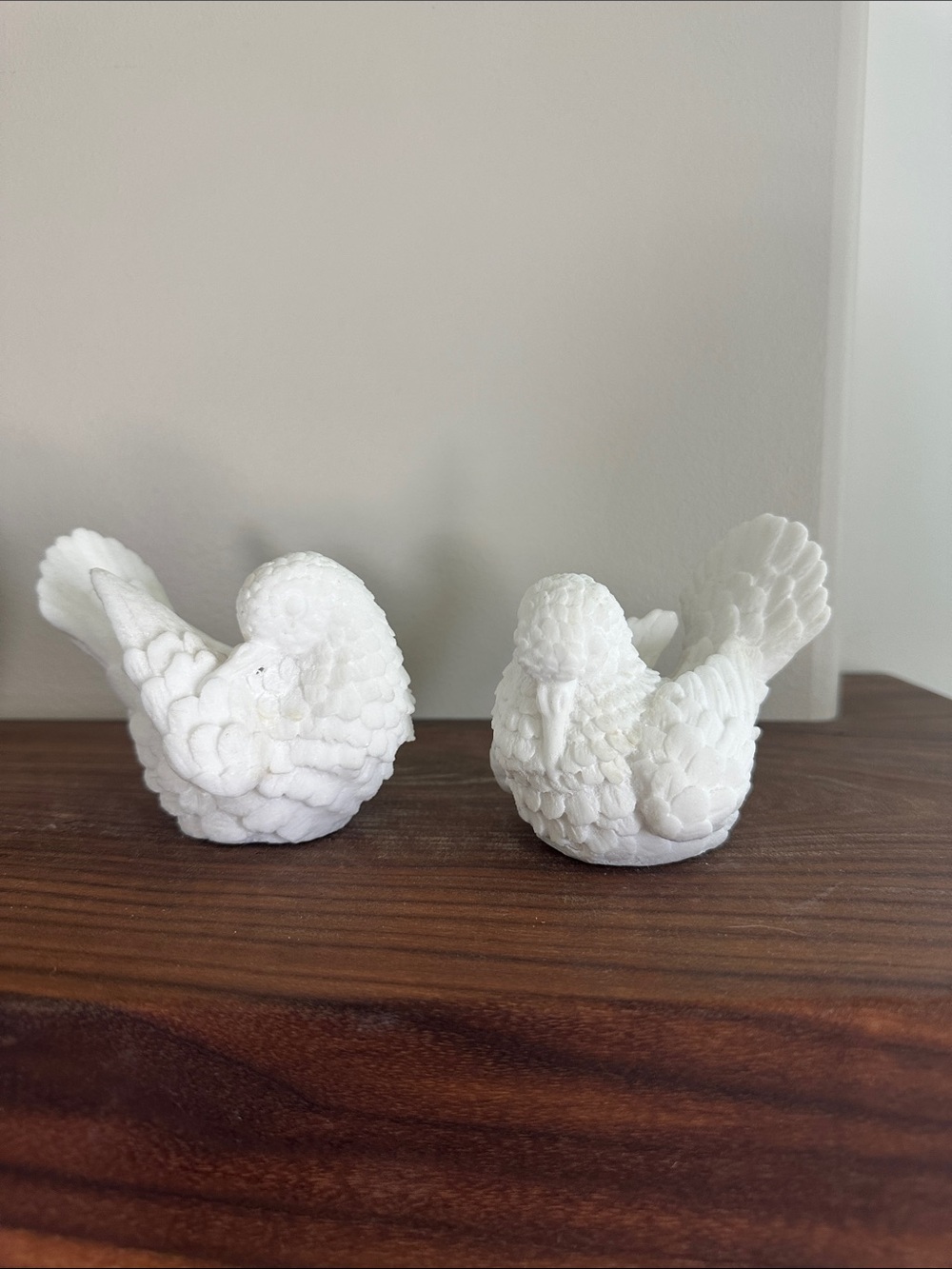 Vintage Ado Santini Alabaster Love Birds